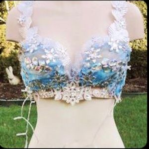 Elsa Frozen inspired bra Halloween costume lights